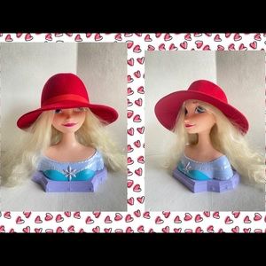 Vintage Lancaster Red Wool Hat